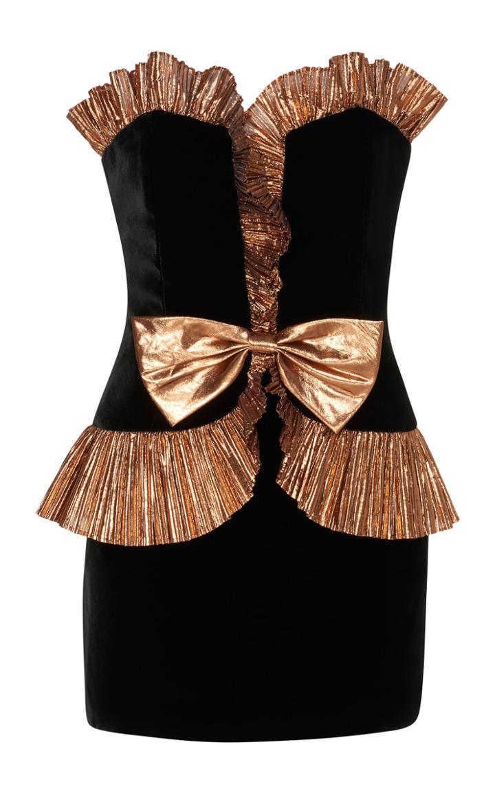 Alessandra Rich Velvet Mini Dress