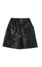 Olivier Theyskens Naper Patch-pocket Leather Shorts