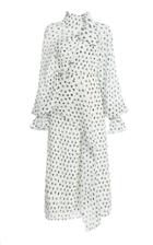 Moda Operandi Roland Mouret Giza Polka-dot Crepe Dress