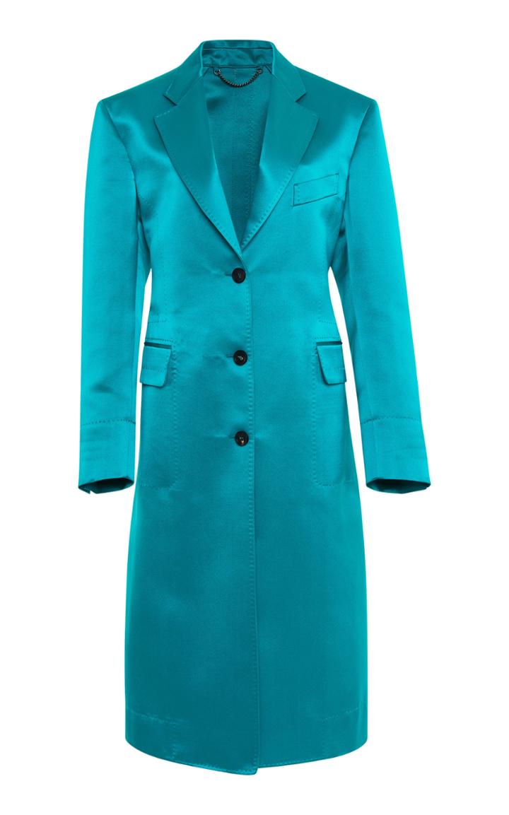 Salvatore Ferragamo Silk Duchesse Satin Coat