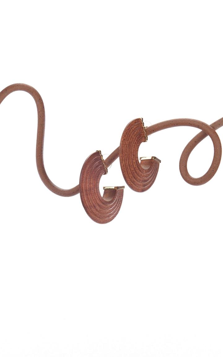 Moda Operandi Cult Gaia Nava Burled Wood Hoop Earrings