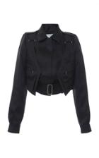 Moda Operandi Max Mara Erbert Silk Detachable-vest Bomber Jacket Size: 0