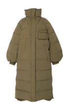 Ganni Quilted Shell Down Coat Size: Xs/s
