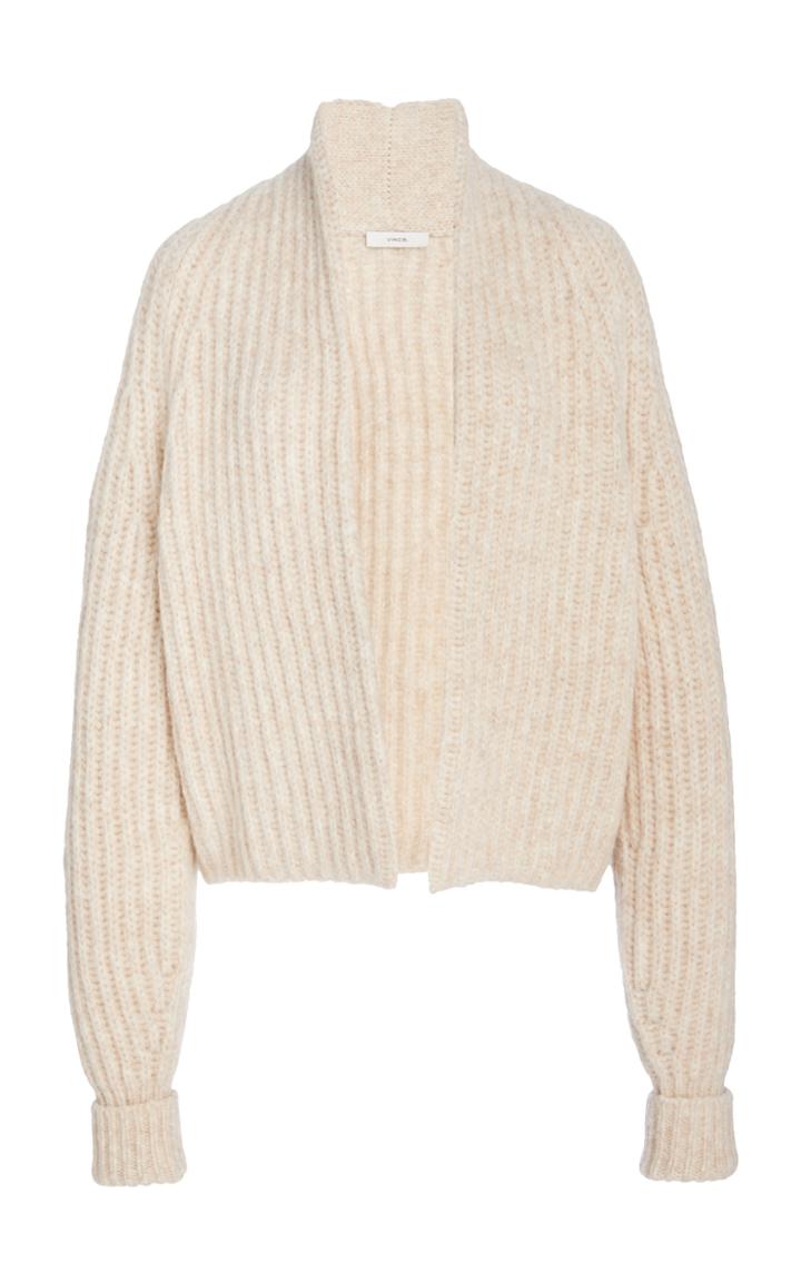 Moda Operandi Vince Ribbed Alpaca-blend Cropped Cardigan