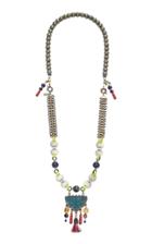 Montageart Lapis Lazuli And Murano Glass Necklace