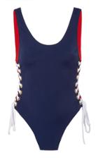 Oye Swimwear Zissou Lace-up Swimsuit