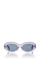 Linda Farrow Dries Van Noten Lilac Lucite Sunglasses
