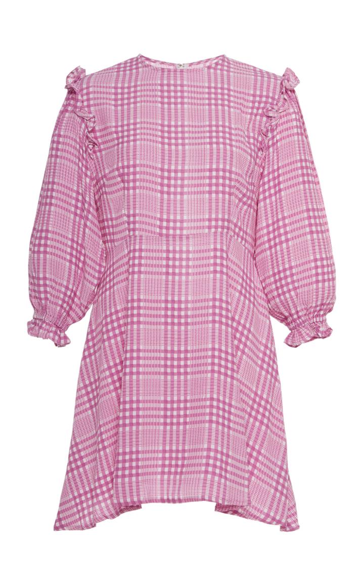 Faithfull The Brand Edwina Checkered Mini Dress