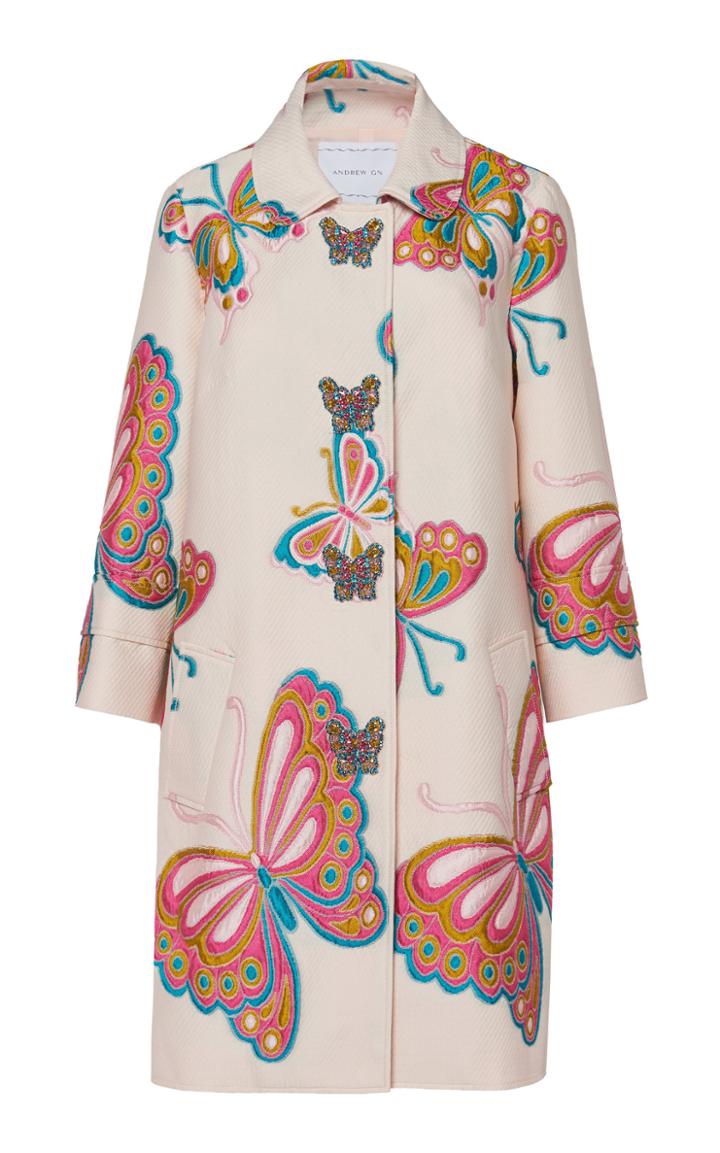 Andrew Gn Butterfly Quilted Coat