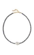 Joie Digiovanni Labradorite And Pearl Necklace