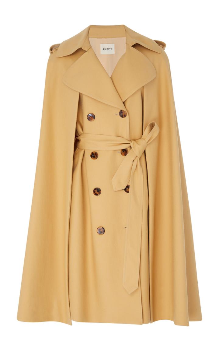 Khaite Donna Cotton-gabardine Cape Trench