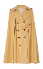Khaite Donna Cotton-gabardine Cape Trench