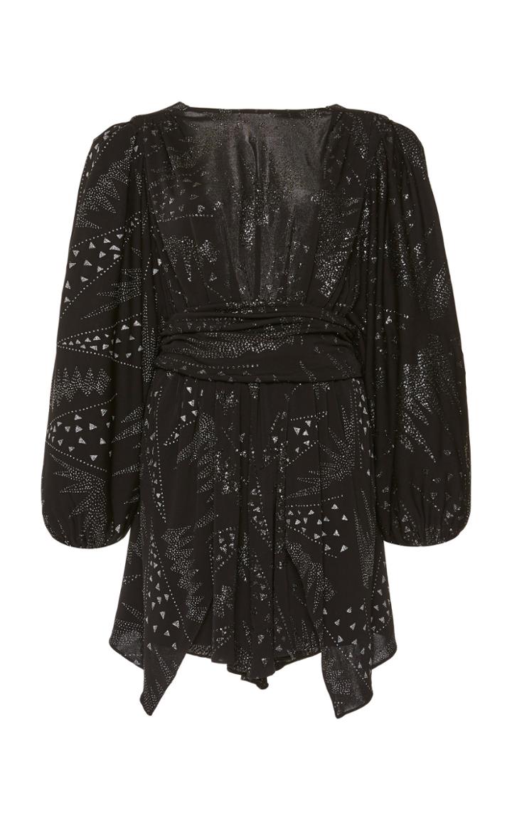 Isabel Marant Vienna Fil Coup Chiffon Mini Dress Size: 36
