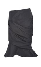 Moda Operandi Rochas Ruched Taffeta Skirt Size: 40