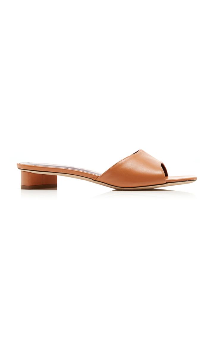 Moda Operandi Staud Simone Leather Mules Size: 35