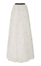 Brandon Maxwell Crystal Embroidered Ball Skirt