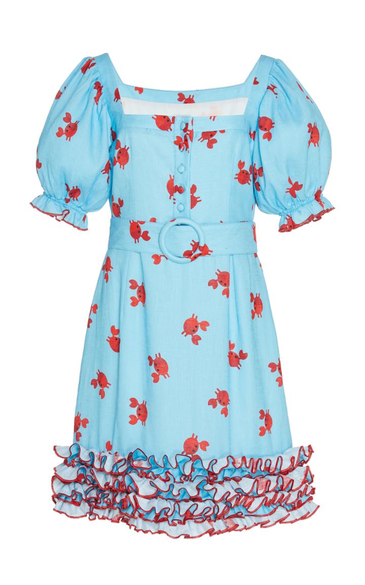 Gl Hrgel Ruffled Crab Mini Dress