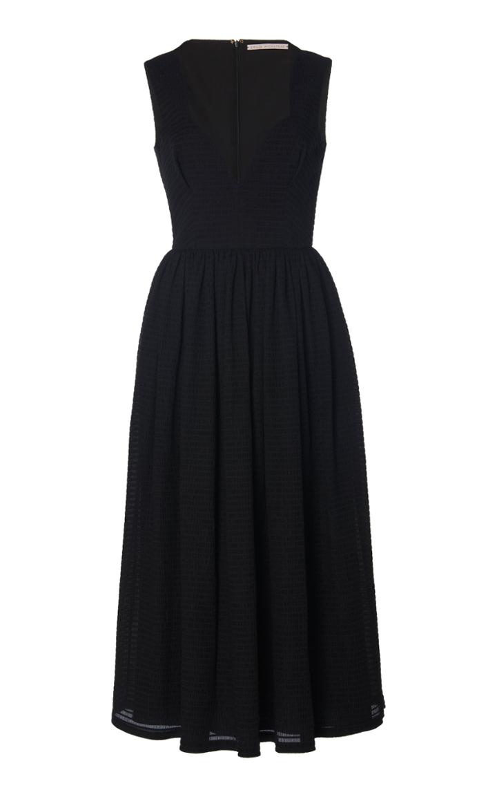 Emilia Wickstead Junie Seersucker Midi Dress