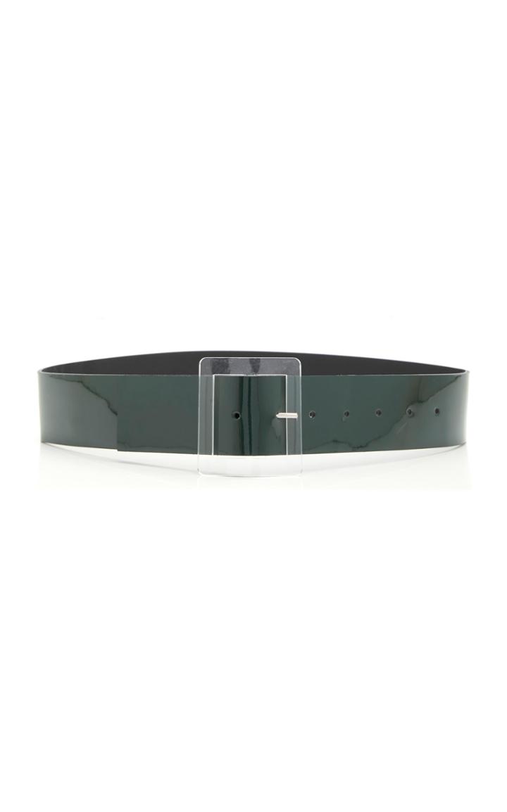 Tibi Patent Leather Wide Belt