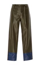 Tome Colorblock Leather Skinny Pant
