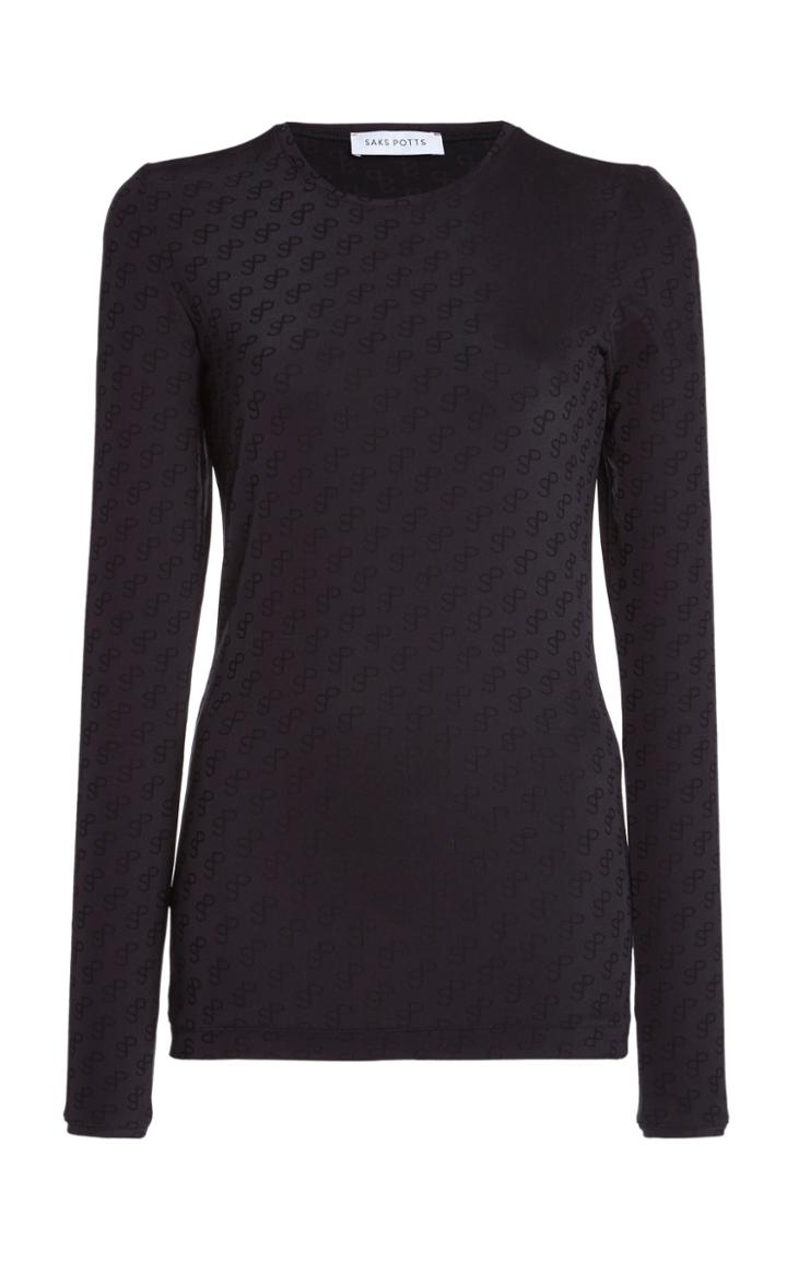 Moda Operandi Saks Potts Saya Logo-print Jersey Top