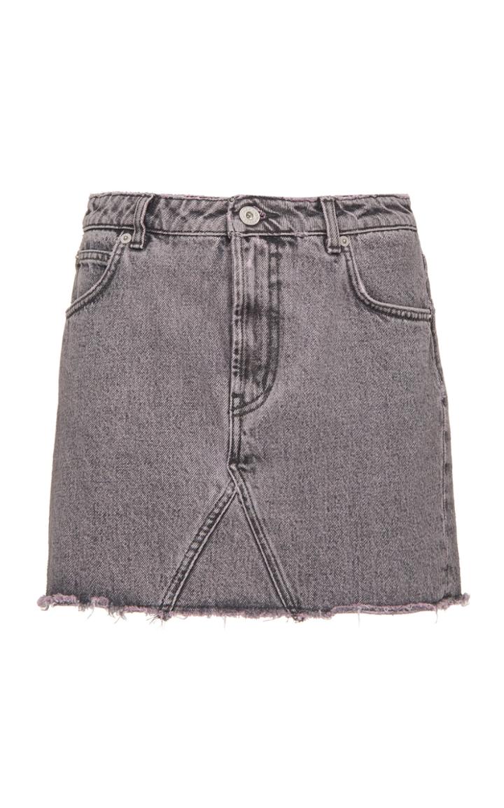 Heron Preston Raw Edge Denim Skirt