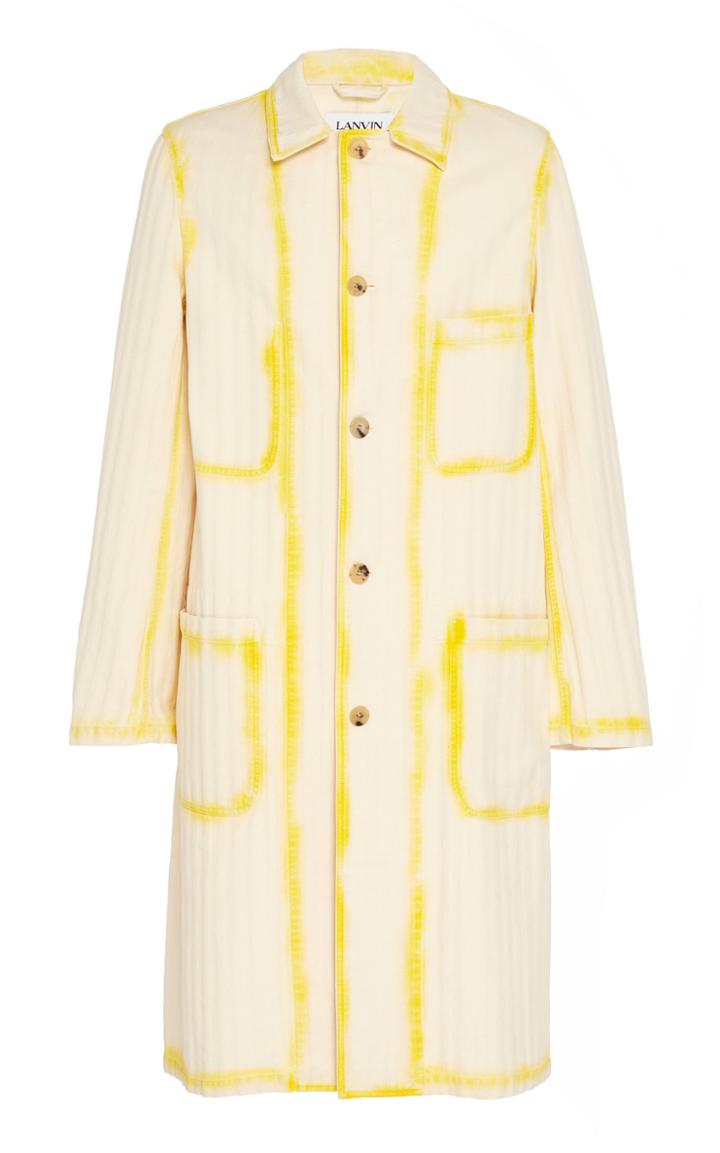 Lanvin Striped Overcoat