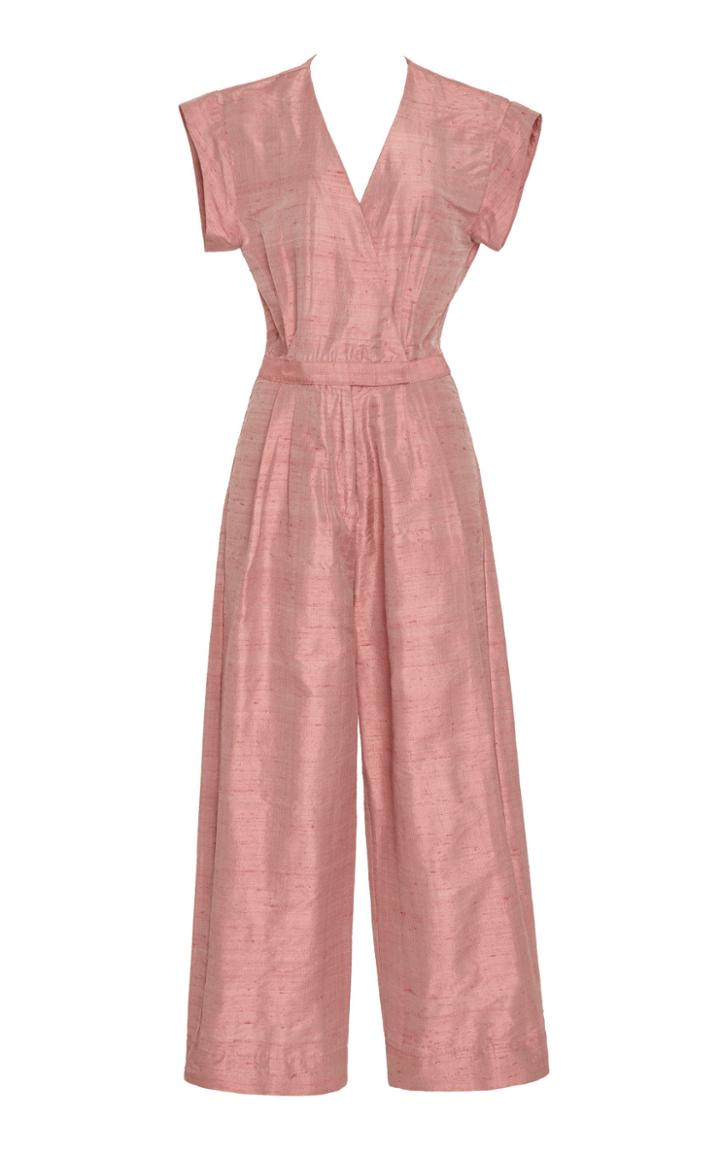 Christine Alcalay Silk Wide-leg Jumpsuit