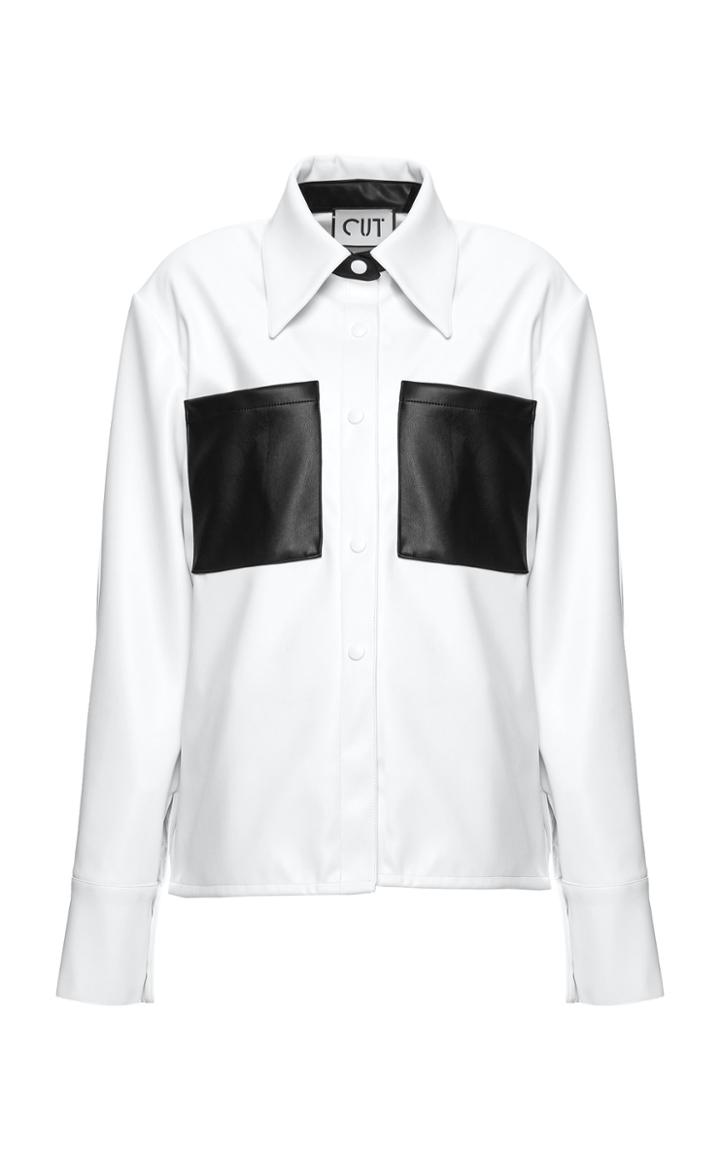 Moda Operandi Studio Cut Faux-leather Shirt