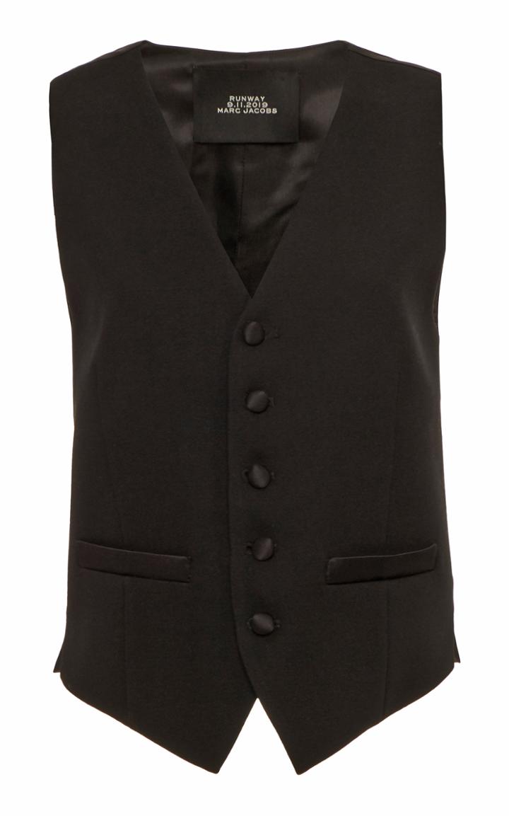 Marc Jacobs Shrunken Fitted Wool Vest
