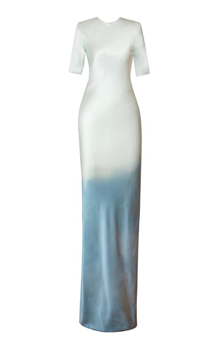Moda Operandi Alejandra Alonso Rojas Ombr Silk Gown Size: 0