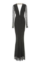 Alexandra Vidal Dark And Light Deep V Gown