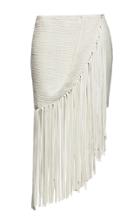 Magda Butrym London Leather Fringe Skirt