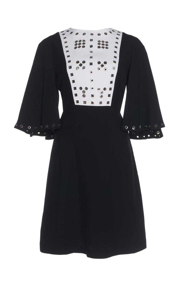 Andrew Gn Bell Sleeve Cady Dress