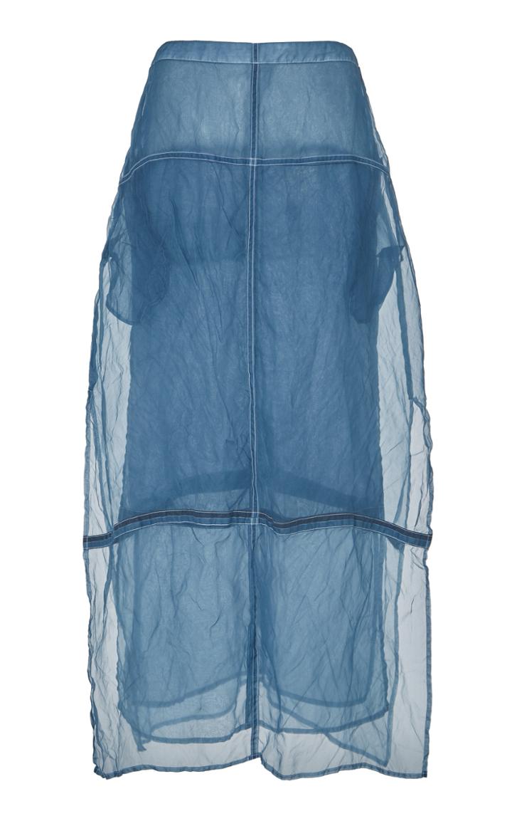 Jil Sander Glade Side-slit Silk Skirt