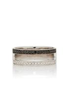 Botier 18k White Gold And Multicolored Diamond Ring