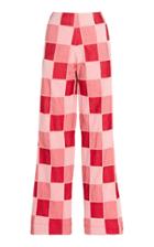 The Elder Statesman Patch Twill Cotton Flared Pants