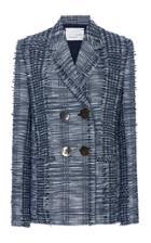 Bouguessa Checkered Tweed Blazer