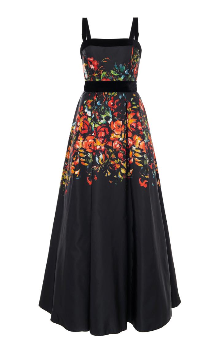 Elie Saab Floral A Line Gown