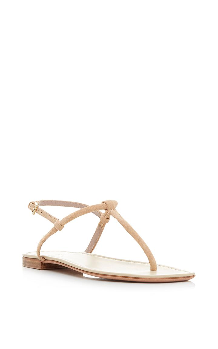 Aerin Suede T-strap Sandal