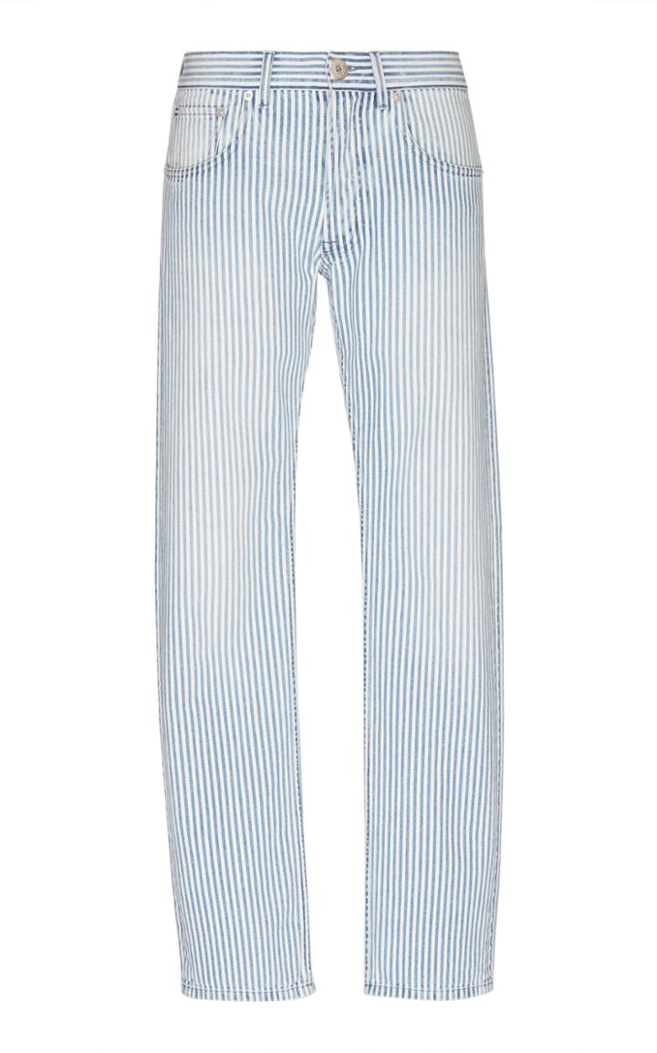 Lanvin Pinstriped Slim-leg Jeans Size: 32