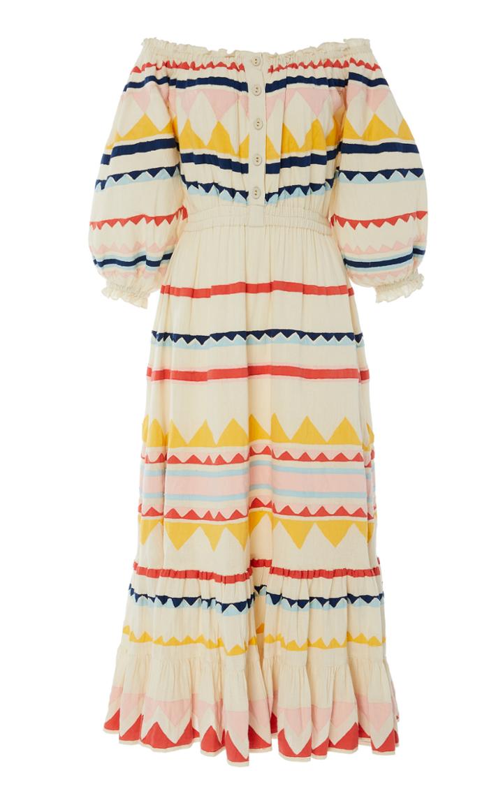 Carolina K Alexa Patterned Midi Dress