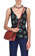 Moda Operandi Paco Rabanne Button-front Floral Satin Top