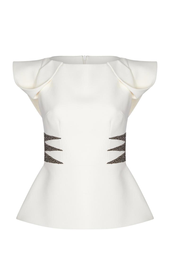 Safiyaa Danna Short Sleeve Peplum Top