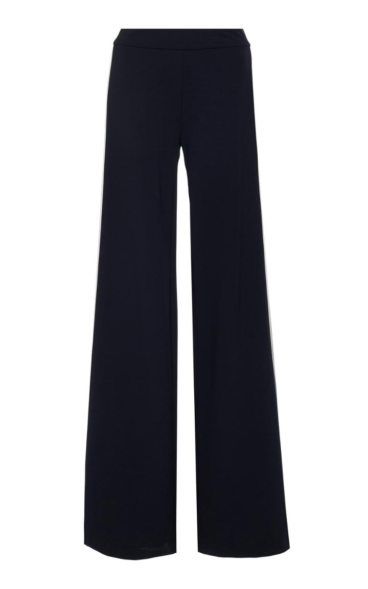 Derek Lam Charlee Wide Leg Trouser With Tuxedo Stripe