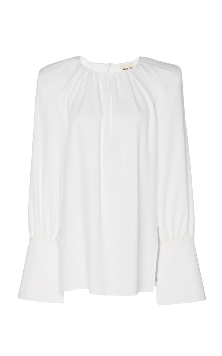 Khaite Blaine Crepe Wide-leg Pants