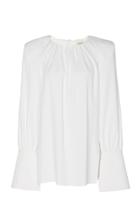 Khaite Blaine Crepe Wide-leg Pants