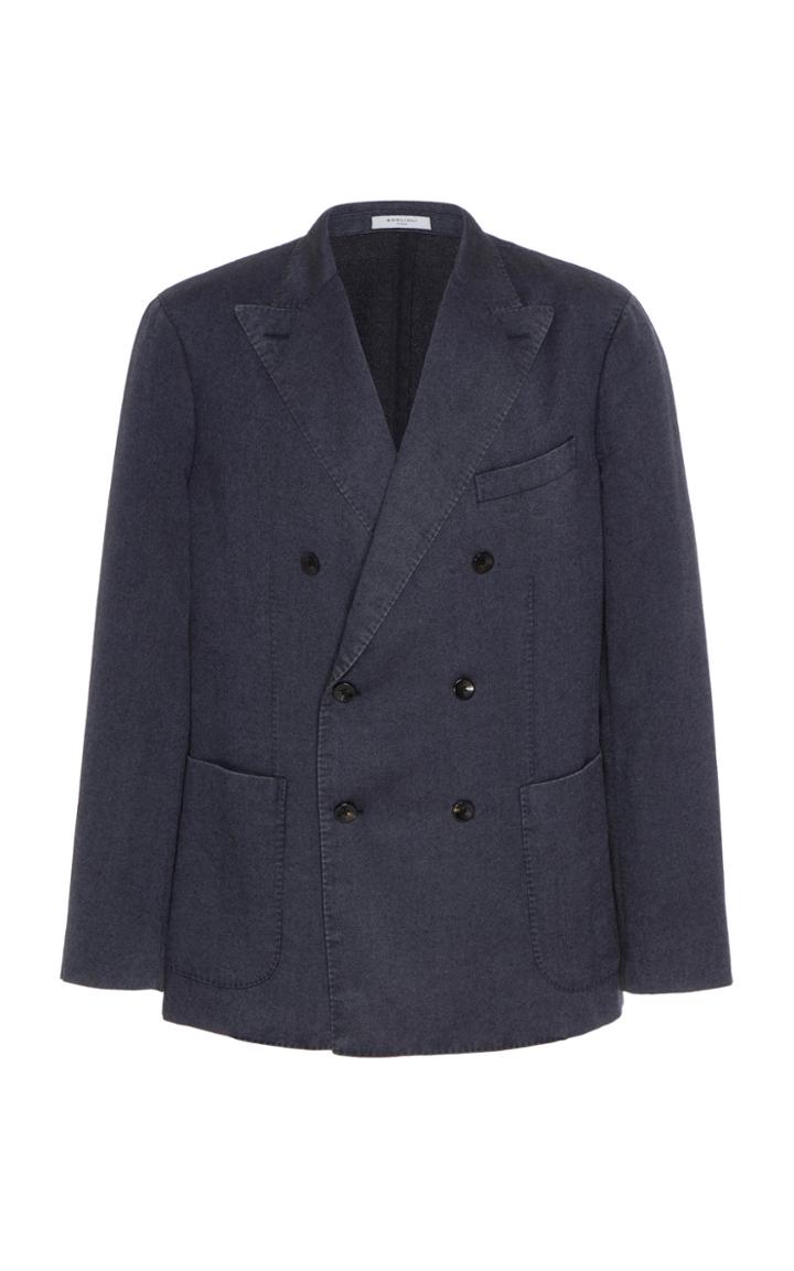 Boglioli Double-breasted Cashmere-blend Blazer