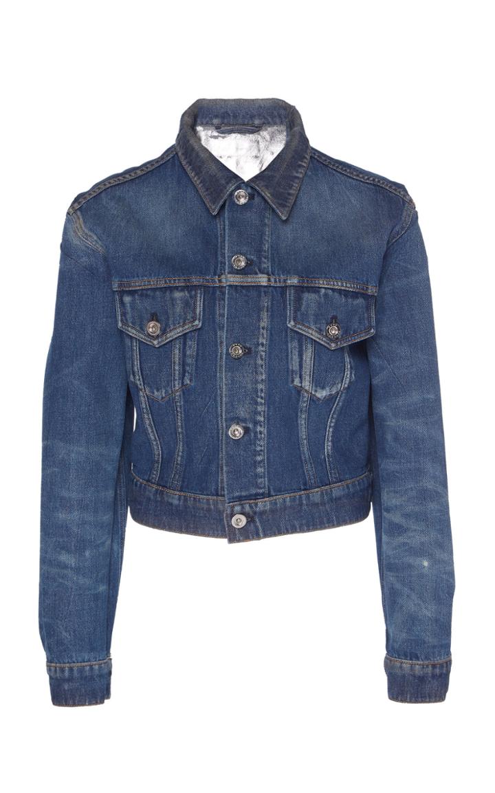Paco Rabanne Cropped Denim Jacket