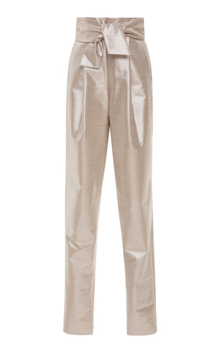 Sally Lapointe Metallic Twill Tapered Pant